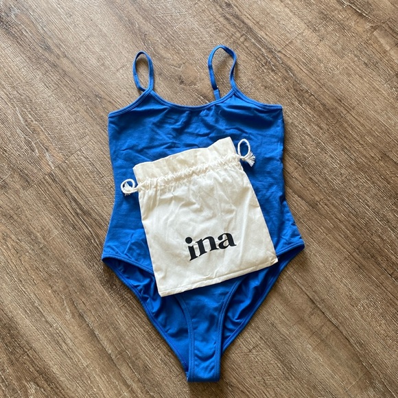 Organic Cotton Blue Bodysuit - Picture 3 of 9